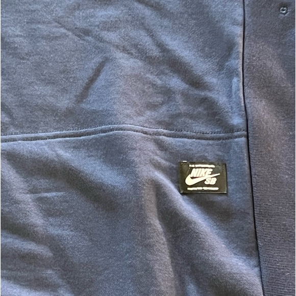 2015 NWT NIKE SB DRI-FIT SKATEBOARDING NAVY BLUE CREWNECK SWEATSHIRT MEN’S LARGE - Picture 11 of 11